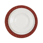 Dessous d'Assiette Versa Serpentine Rouge Métal 33 x 1,5 x 33 cm Mamm