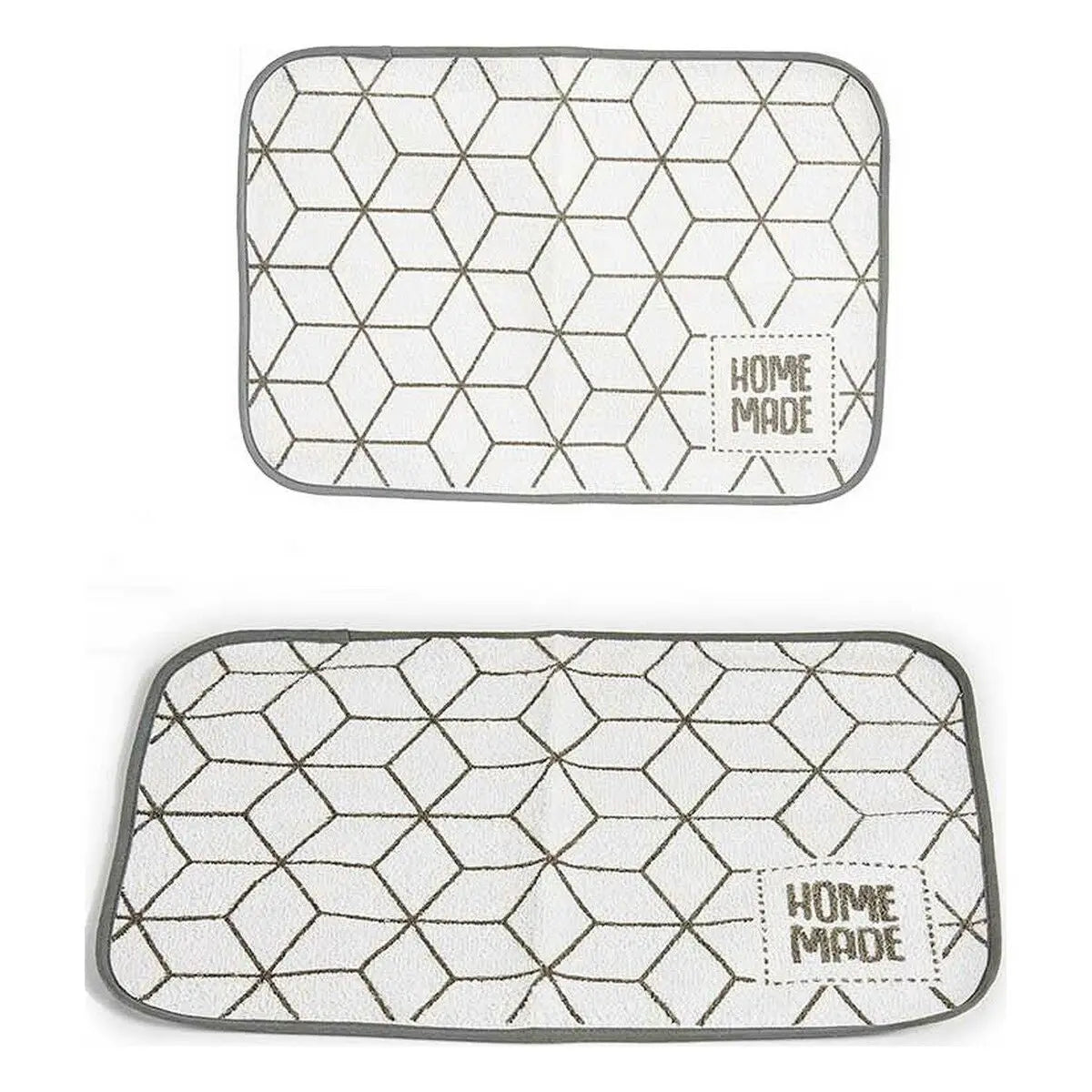 Dessous de plat 33 x 0,3 x 48 cm Gris Blanc (12 Unités) Mamm