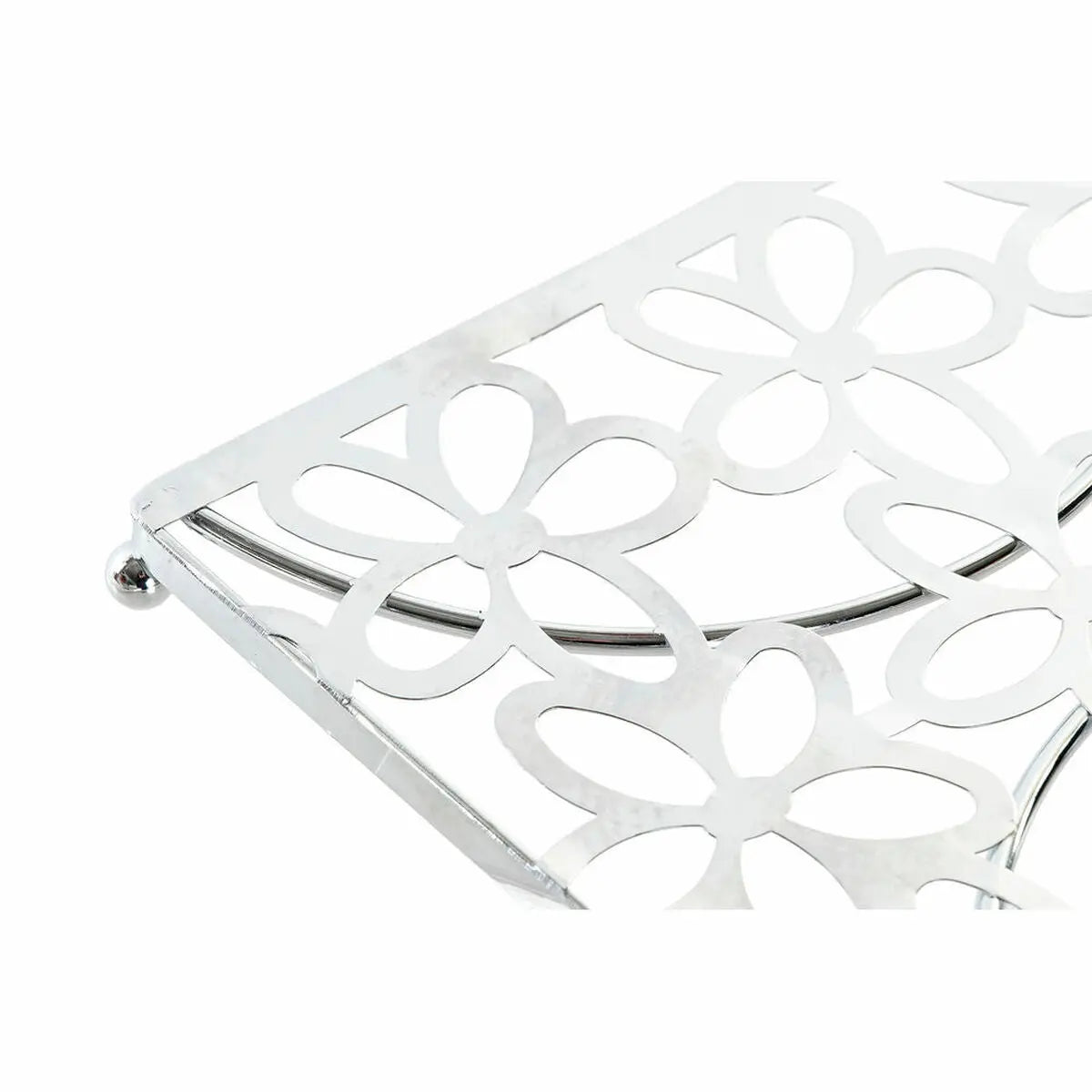 Dessous de plat DKD Home Decor Argenté Métal Plastique 18 x 18 x 1,5 cm Mamm