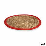 Dessous de plat Naturel Rouge 35 x 1 x 35 cm (48 Unités) Mamm