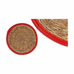 Dessous de plat Naturel Rouge 35 x 1 x 35 cm (48 Unités) Mamm