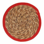 Dessous de plat Naturel Rouge Fibre naturelle (30 x 1 x 30 cm) (48 Unités) Mamm
