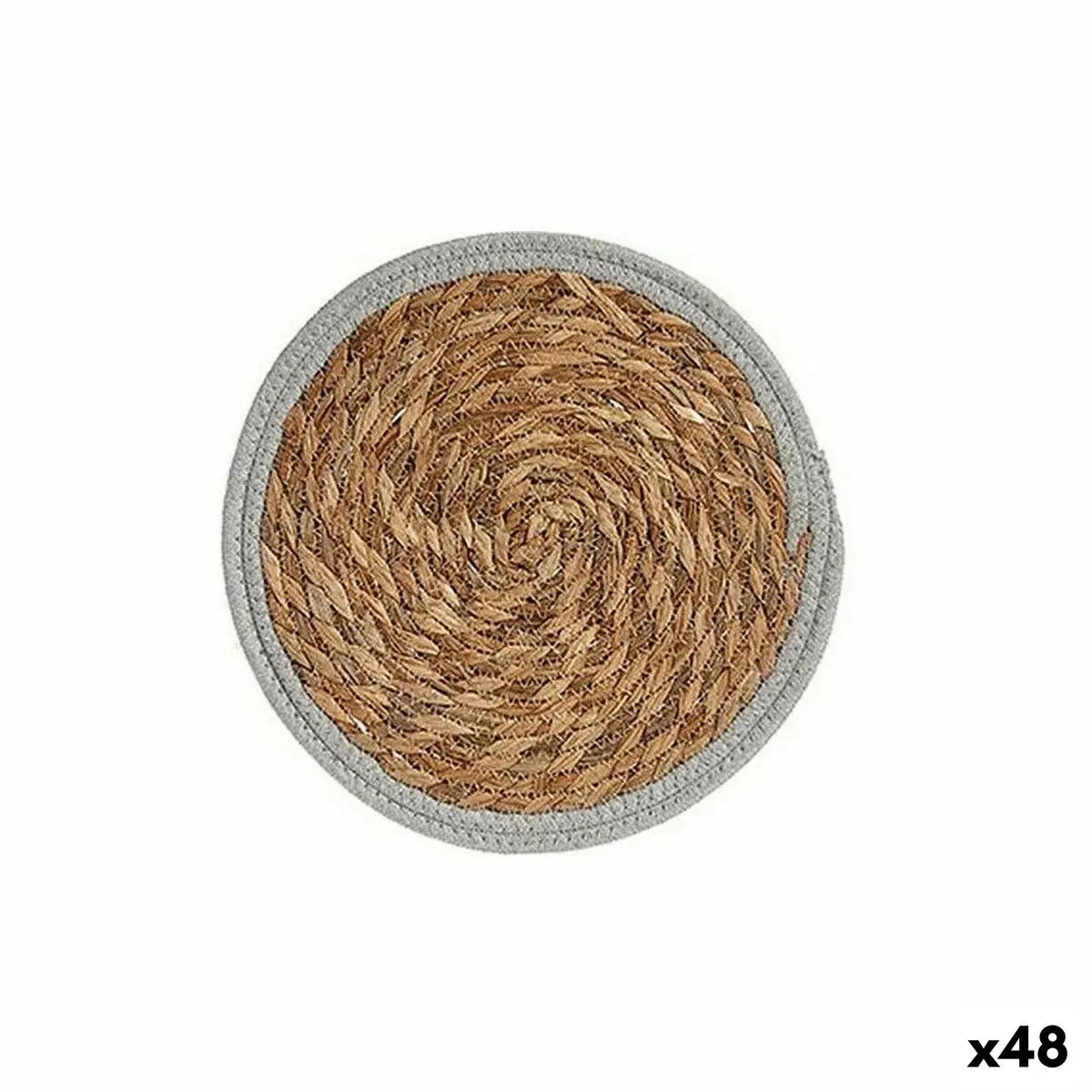 Dessous de plat Ø 30 cm Naturel Gris Fibre naturelle (48 Unités) Mamm