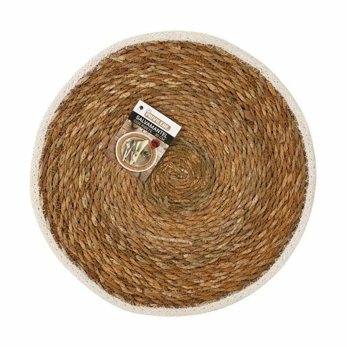Dessous de plat Privilege Algues marines Marron Ø 30 cm (36 Unités) Mamm