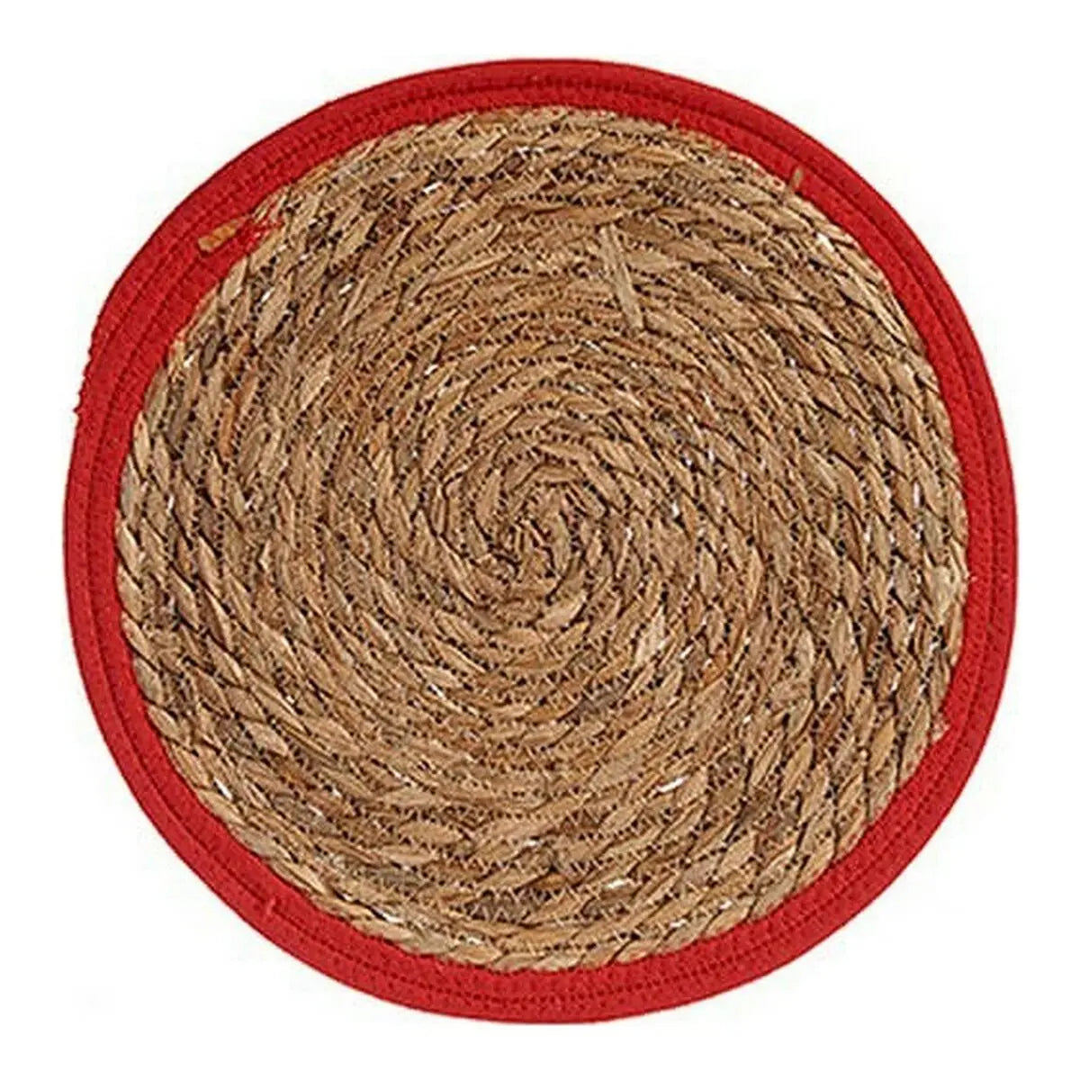 Dessous de plat Rouge Marron 35 x 1 x 35 cm Naturel (Ø 35 cm) Mamm