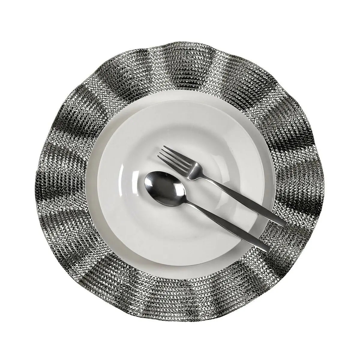 Dessous de plat Versa Argenté Plastique 38 x 38 cm Mamm
