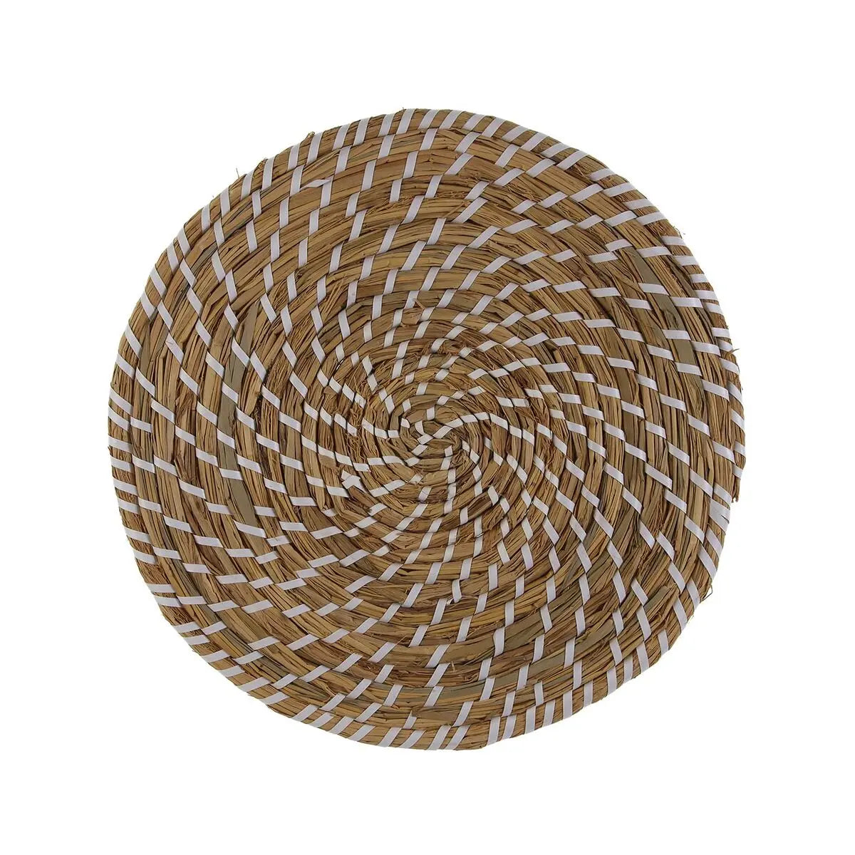 Dessous de plat Versa Blanc Textile Jacinthe d'eau 38 cm Mamm
