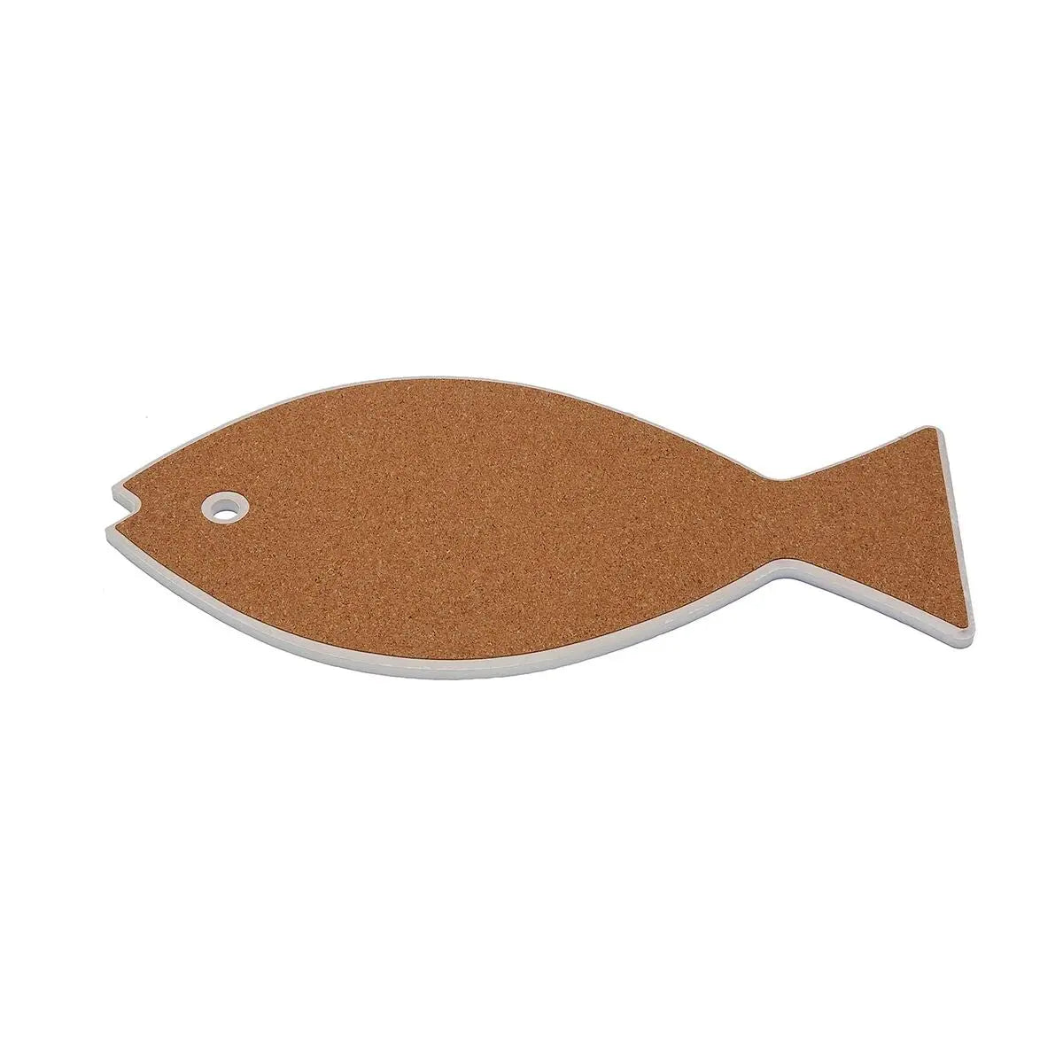 Dessous de plat Versa Bleu Liège Céramique Poisson 14 x 0,7 x 20 cm Mamm