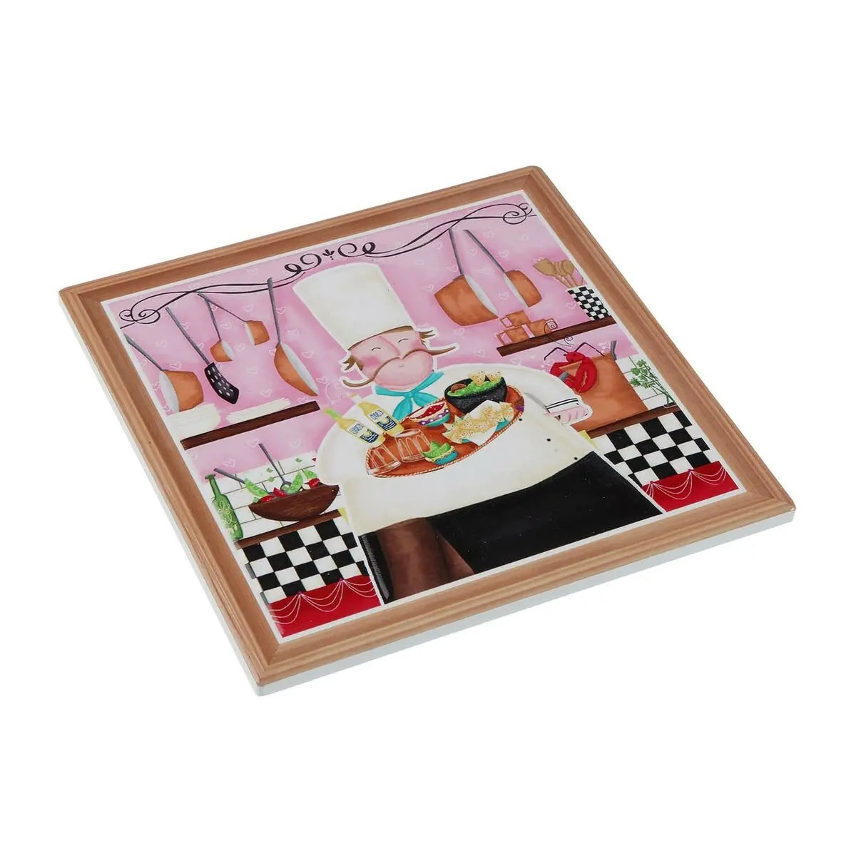 Dessous de plat Versa Cuisinier Liège Céramique 20 x 20 cm Mamm