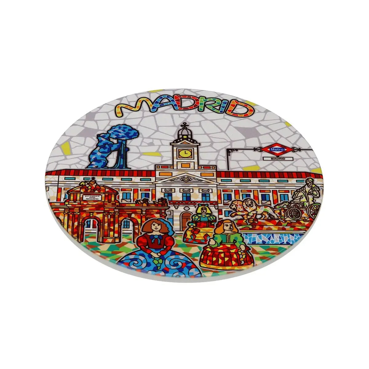 Dessous de plat Versa Madrid Liège Céramique 20 X 0,6 X 20 CM Mamm