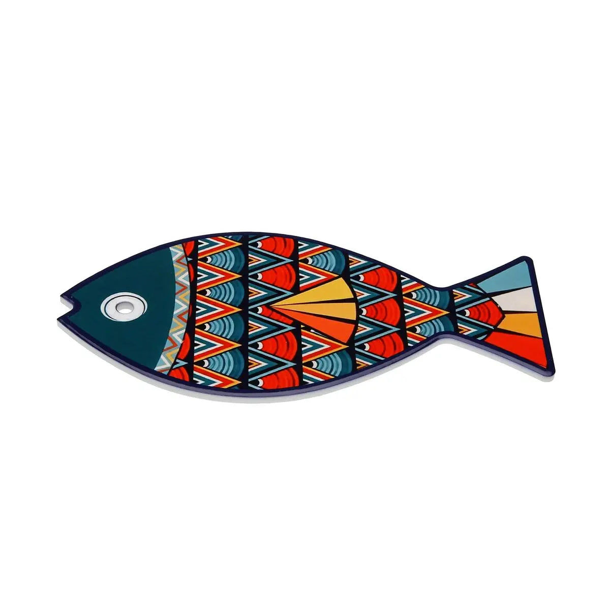 Dessous de plat Versa Vert Liège Céramique Poisson 14 x 0,7 x 20 cm Mamm