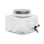 Distributeur d'eau Home ESPRIT Transparent Métal Silicone Verre ABS 3,5 L 19 x 25 x 16 cm Bigbuy
