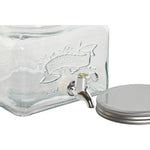 Distributeur d'eau Home ESPRIT Transparent Métal Silicone Verre ABS 3,5 L 19 x 25 x 16 cm Bigbuy