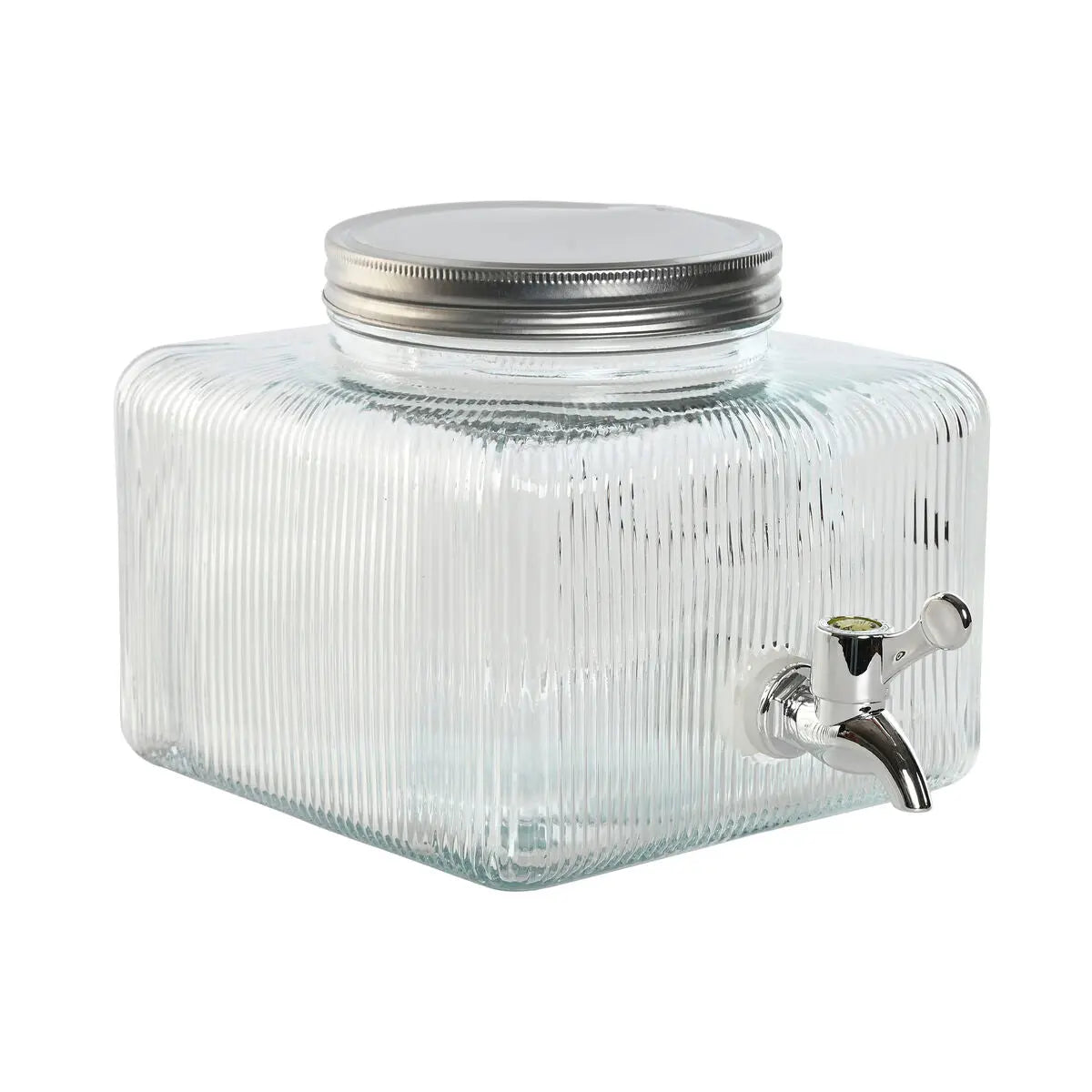 Distributeur d'eau Home ESPRIT Transparent Métal Silicone Verre ABS 3,5 L 19 x 25 x 16 cm Bigbuy