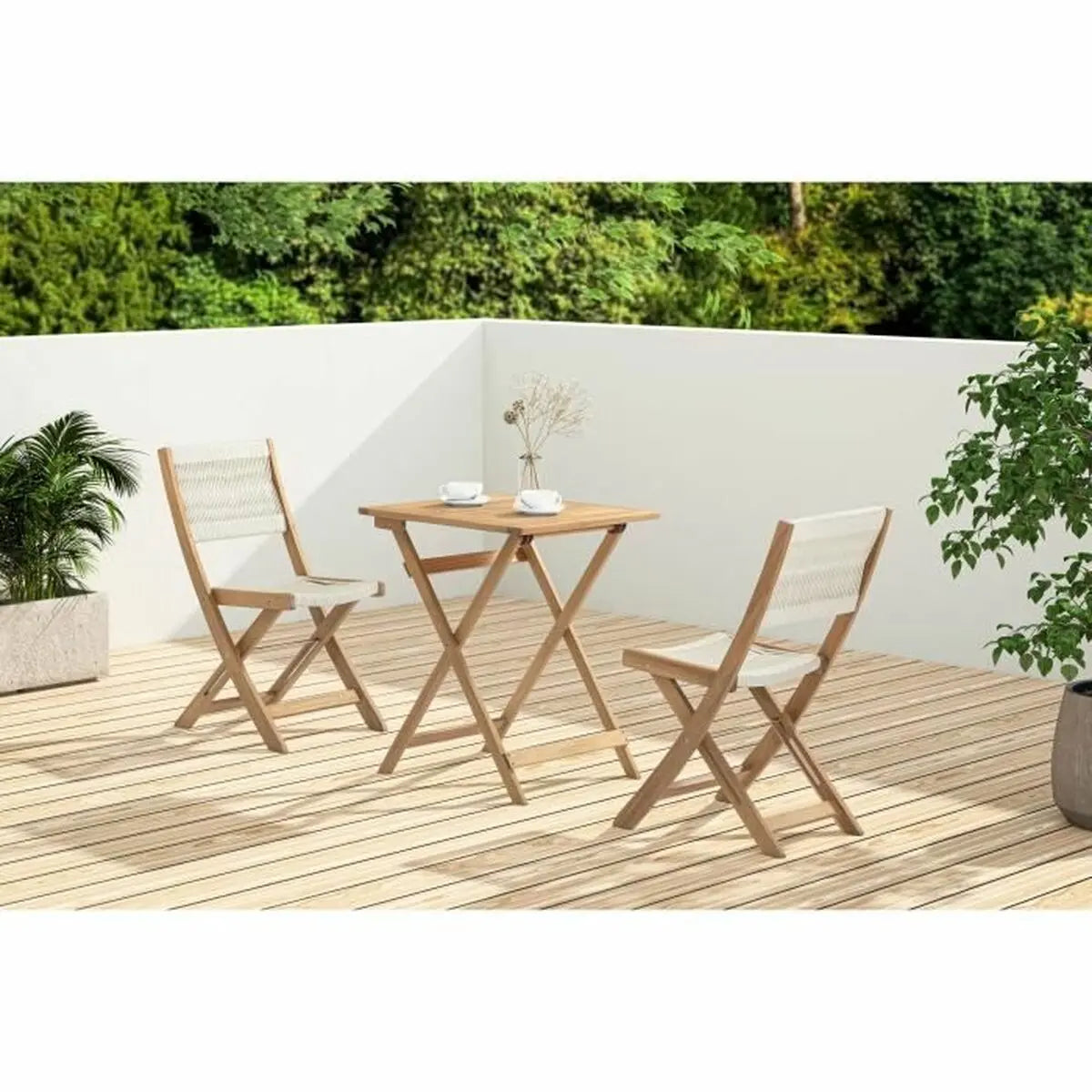 Ensemble Table + 2 Chaises Bigbuy