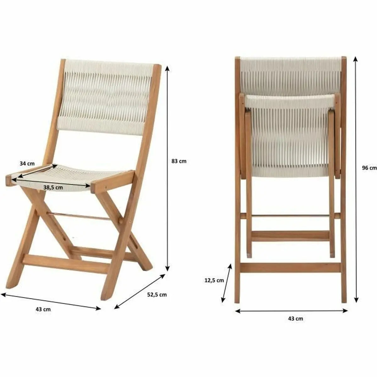 Ensemble Table + 2 Chaises Bigbuy