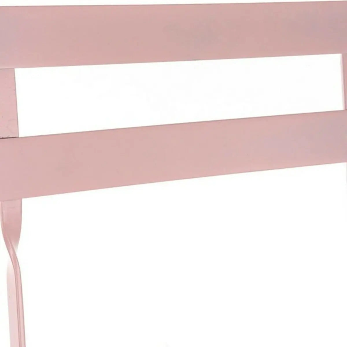 Ensemble Table + 2 Chaises DKD Home Decor MB-177410 Rose Métal 60 x 60 x 75 cm (3 pcs) Bigbuy