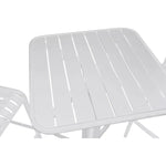 Ensemble Table + 2 Chaises Home ESPRIT Blanc Métal polypropylène 60 x 60 x 102 cm Mamm