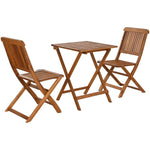 Ensemble Table + 2 Chaises Home ESPRIT Marron 60 x 60 x 74 cm Mamm