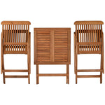 Ensemble Table + 2 Chaises Home ESPRIT Marron 60 x 60 x 74 cm Mamm