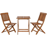 Ensemble Table + 2 Chaises Home ESPRIT Marron 60 x 60 x 74 cm Mamm