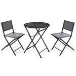 Ensemble Table + 2 Chaises Noir Bigbuy