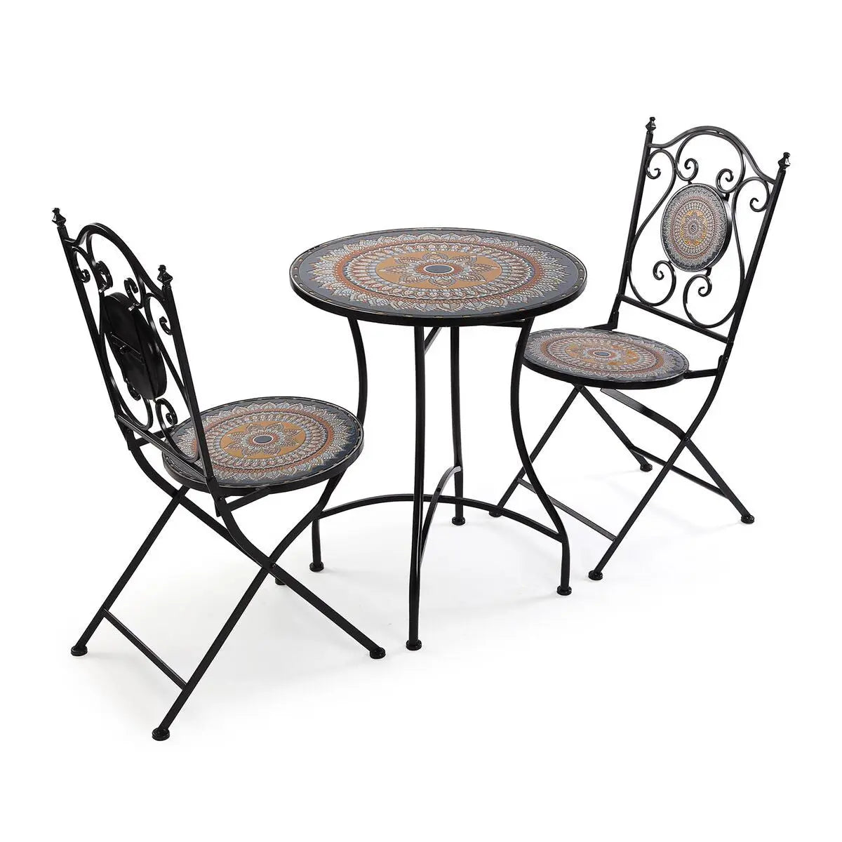 Ensemble Table + 2 Chaises Versa Creta 60 x 71 x 60 cm Bigbuy