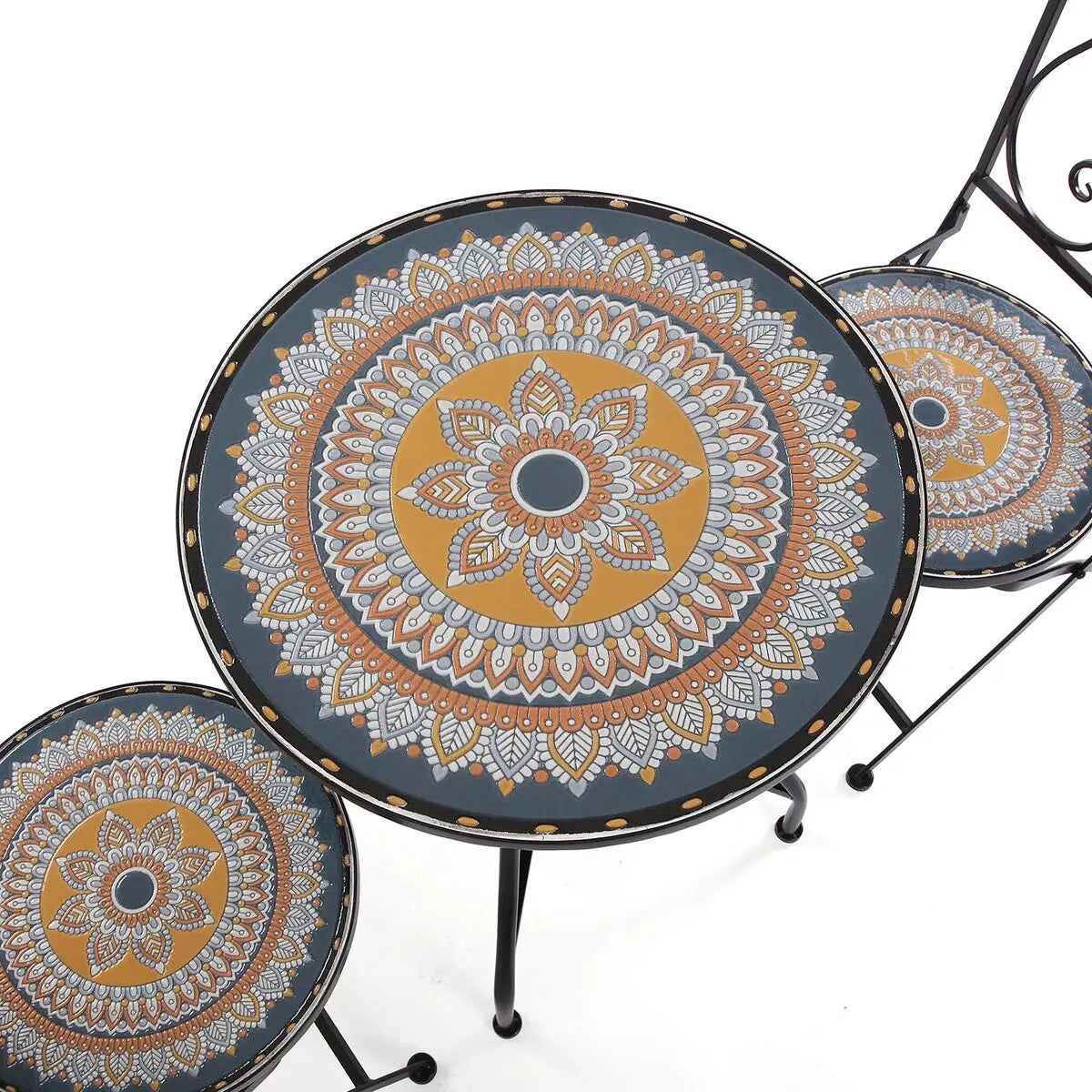 Ensemble Table + 2 Chaises Versa Creta 60 x 71 x 60 cm Bigbuy