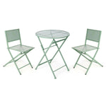 Ensemble Table + 2 Chaises Vert Bigbuy