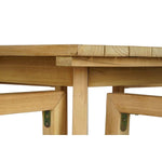 Ensemble Table + 4 Chaises DKD Home Decor 90 x 90 x 75 cm Teck Corde Mamm