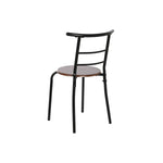 Ensemble Table + 4 Chaises DKD Home Decor Marron Noir Métal Bois MDF 121 x 55 x 78 cm Bigbuy