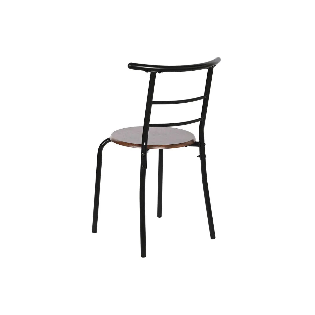 Ensemble Table + 4 Chaises DKD Home Decor Marron Noir Métal Bois MDF 121 x 55 x 78 cm Bigbuy