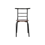 Ensemble Table + 4 Chaises DKD Home Decor Marron Noir Métal Bois MDF 121 x 55 x 78 cm Bigbuy