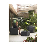 Ensemble Table avec 2 Sièges SP Berner Diva tete grafit Bigbuy