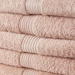 Ensemble de serviettes de toilette TODAY 100 % coton 70 x 130 cm Rose (5 Unités) Mamm