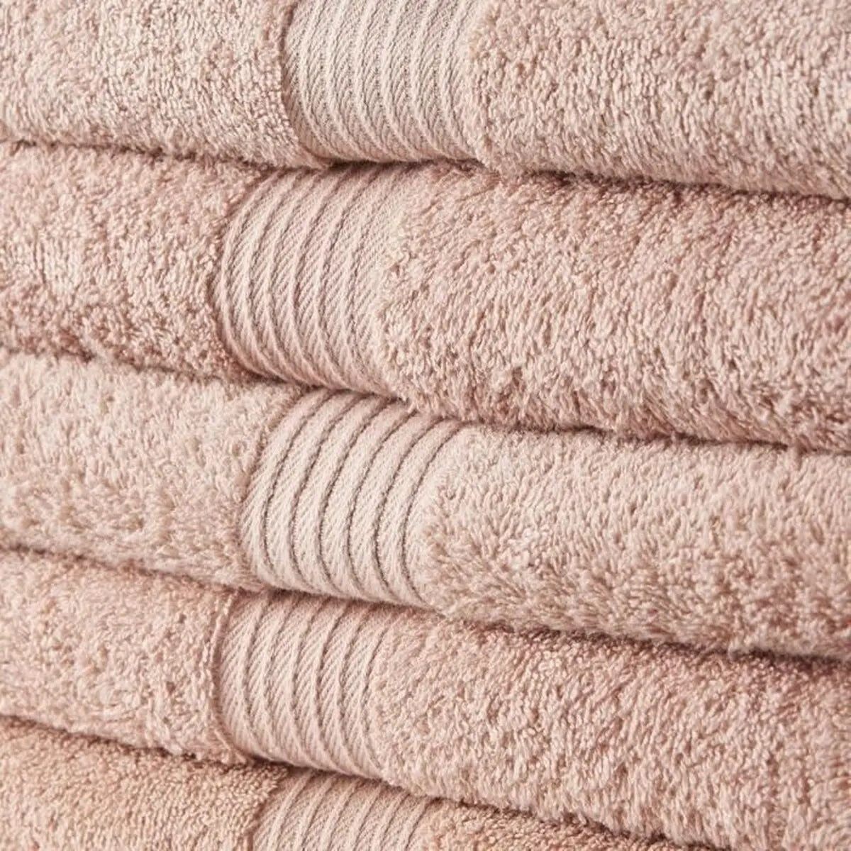 Ensemble de serviettes de toilette TODAY 100 % coton 70 x 130 cm Rose (5 Unités) Mamm