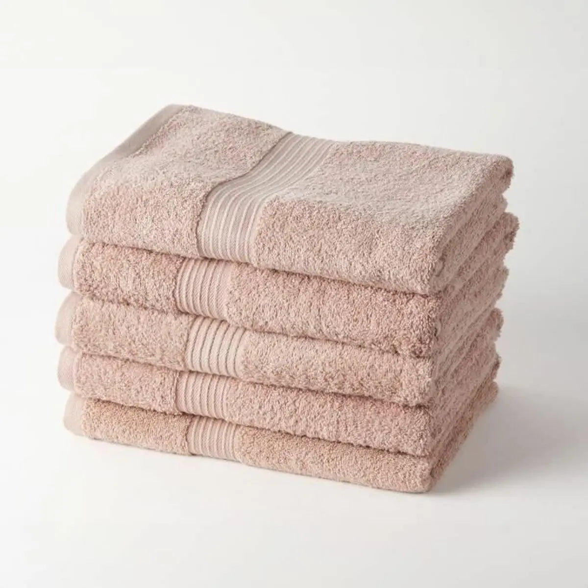 Ensemble de serviettes de toilette TODAY 100 % coton 70 x 130 cm Rose (5 Unités) Mamm