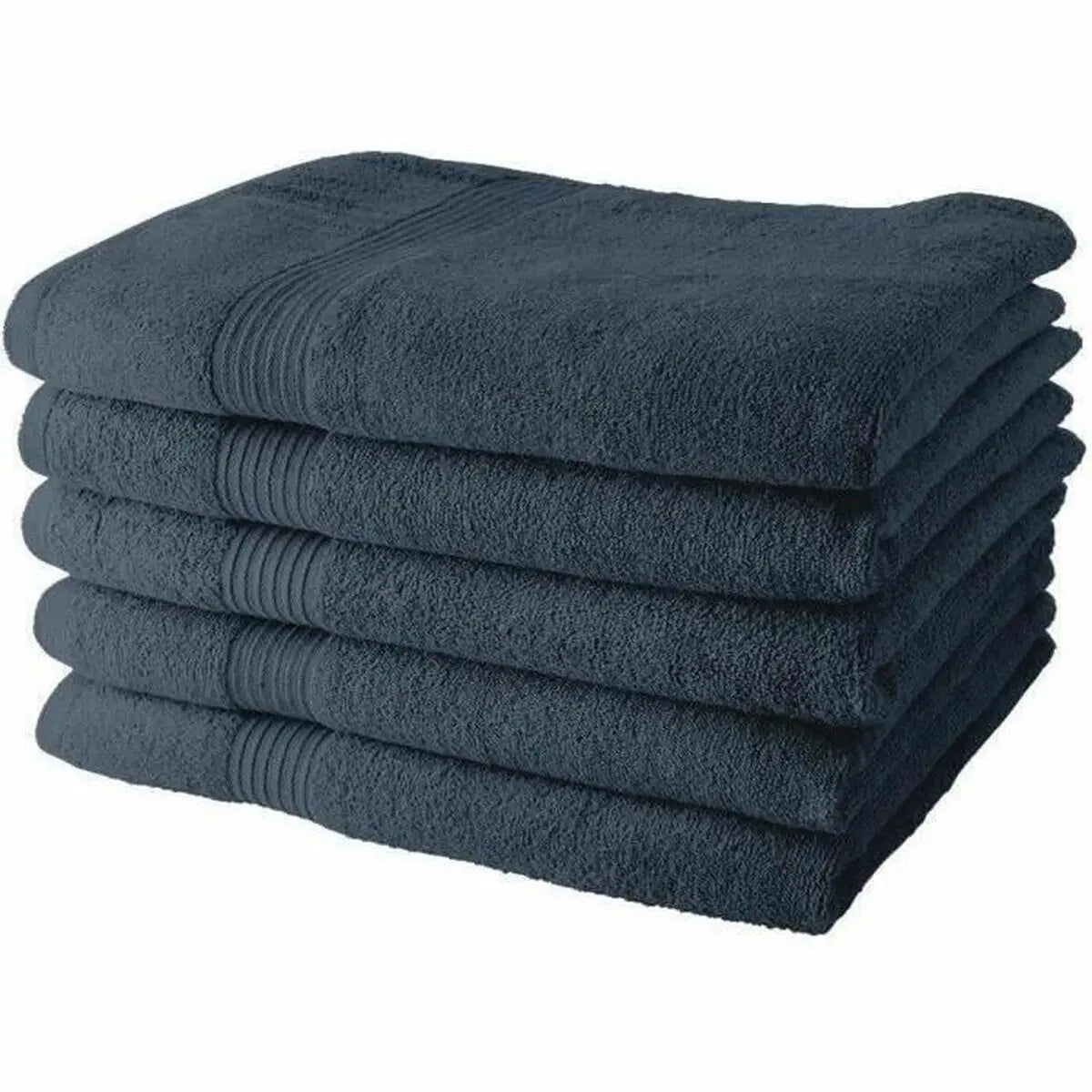 Ensemble de serviettes de toilette TODAY Anthracite 5 Pièces 70 x 130 cm Bigbuy