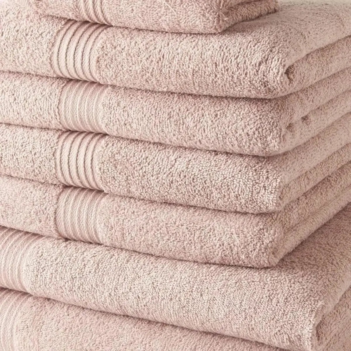 Ensemble de serviettes de toilette TODAY Rose clair 10 Pièces Mamm