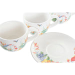 Ensemble de tasses à café DKD Home Decor Métal Multicouleur Dolomite (180 ml) Mamm