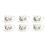 Ensemble de tasses à café DKD Home Decor Métal Multicouleur Dolomite (180 ml) Mamm