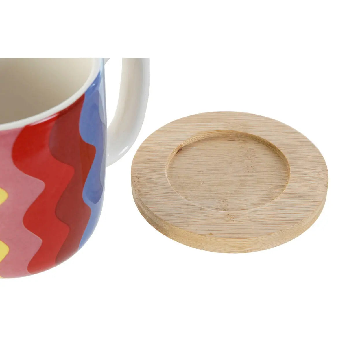 Ensemble de tasses à café DKD Home Decor Multicouleur Corail Bambou Dolomite 180 ml Mamm