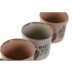 Ensemble de tasses à café Home ESPRIT Bleu Rose Grès 4 Pièces 180 ml Mamm