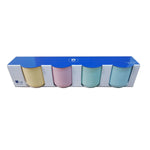 Ensemble de tasses à café Home ESPRIT Jaune Bleu Vert Rose Porcelaine 110 ml 4 Pièces Mamm
