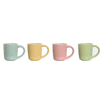 Ensemble de tasses à café Home ESPRIT Jaune Bleu Vert Rose Porcelaine 90 ml 4 Pièces Mamm