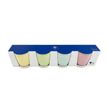 Ensemble de tasses à café Home ESPRIT Jaune Bleu Vert Rose Porcelaine 90 ml 4 Pièces Mamm