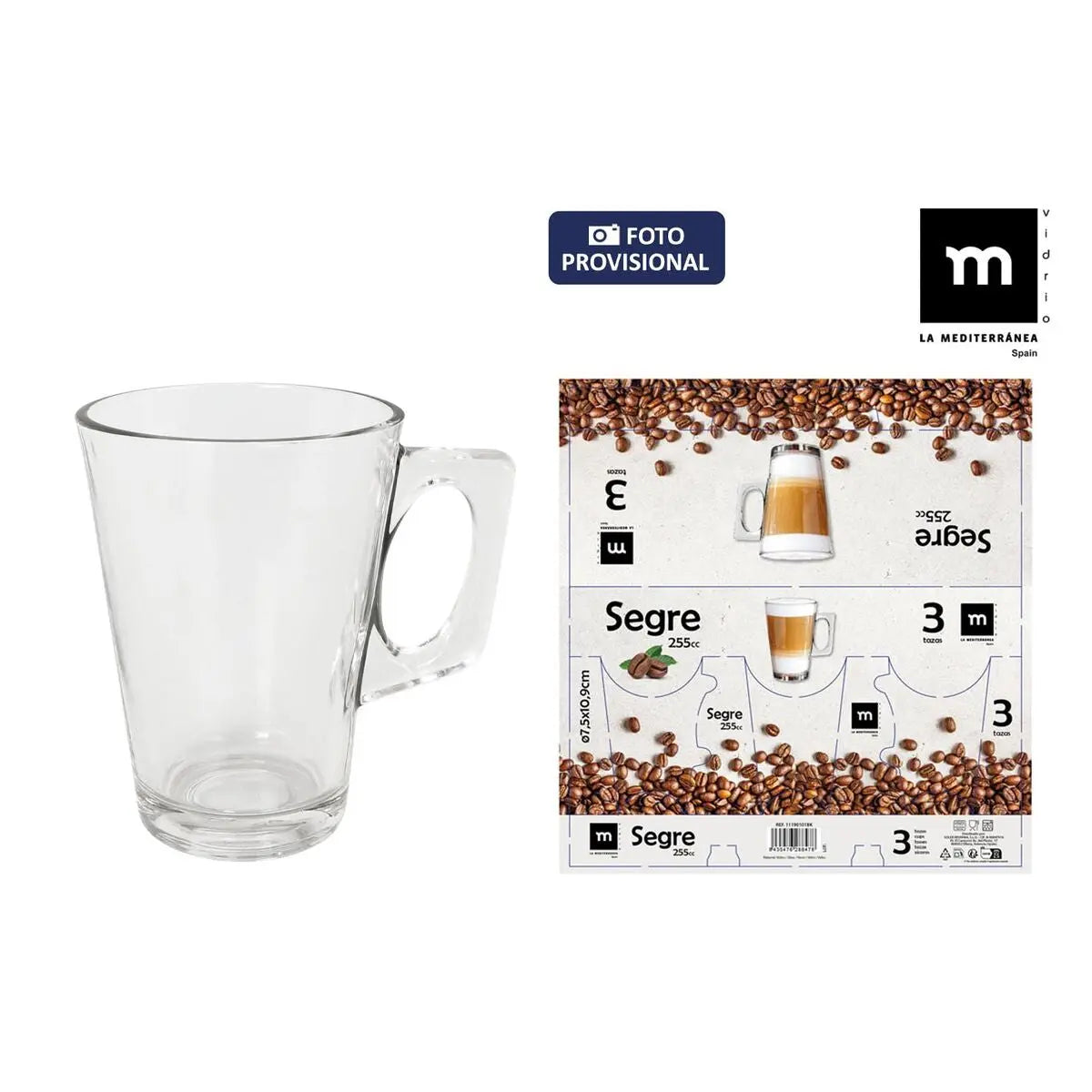 Ensemble de tasses à café La Mediterránea Segre 3 Pièces (16 Unités) Mamm