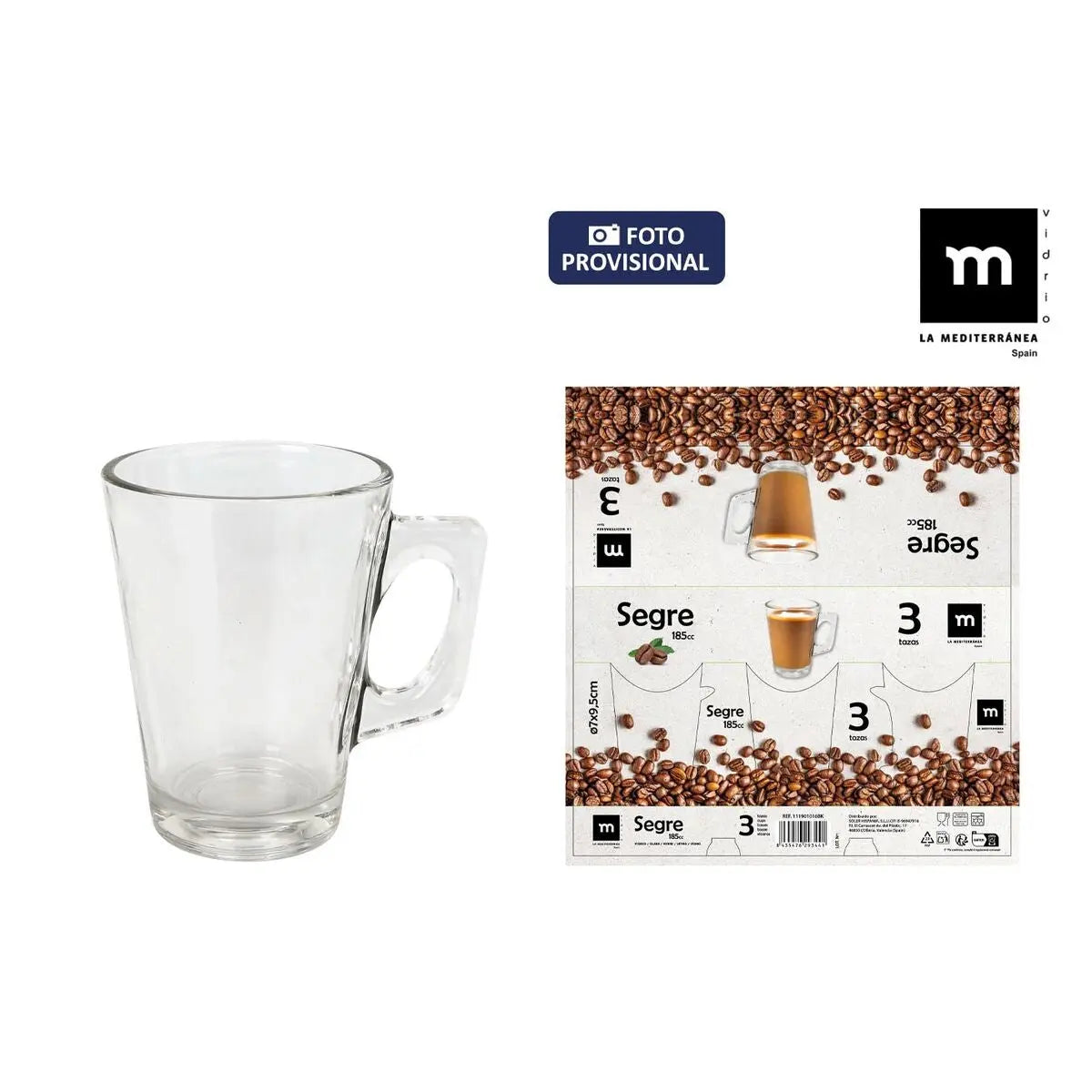 Ensemble de tasses à café La Mediterránea Segre 3 Pièces (16 Unités) Mamm