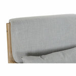 Fauteuil DKD Home Decor Gris Polyester Lin Bois d'hévéa (65 x 83 x 74 cm) Bigbuy