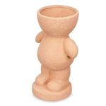 Figurine Décorative Orange Dolomite 16 x 25 x 12 cm (6 Unités) Vase Bigbuy